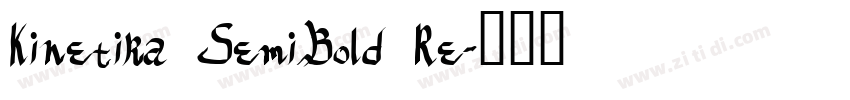 Kinetika SemiBold Re字体转换